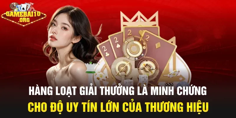 Hàng loạt giải thưởng là minh chứng cho độ uy tín lớn của thương hiệu